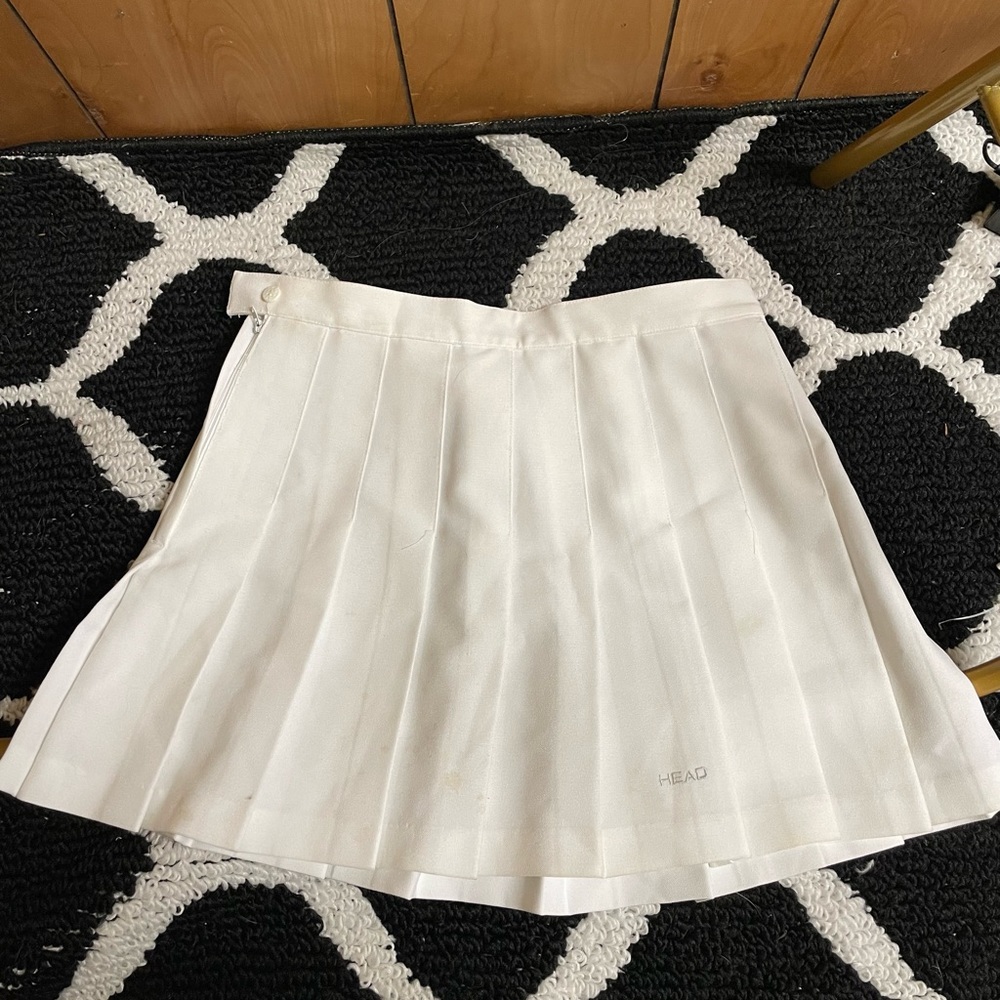 HEAD vintage white tennis skirt